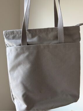 IKEA dromsack Beige Backpack with White Checked Lining